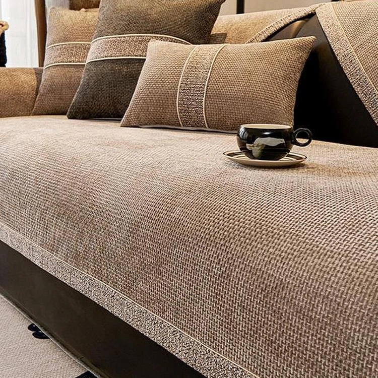 Chenille couch cover product view 1 Main image