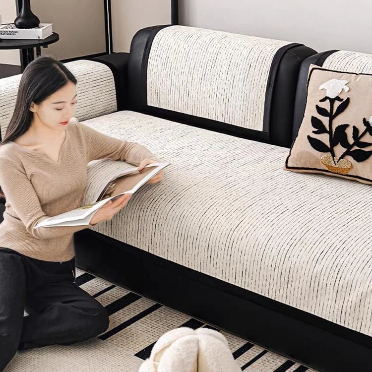 Chenille couch cover product view 3
