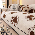 Brown Fleece couch cover variant