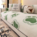 Green Fleece couch cover variant