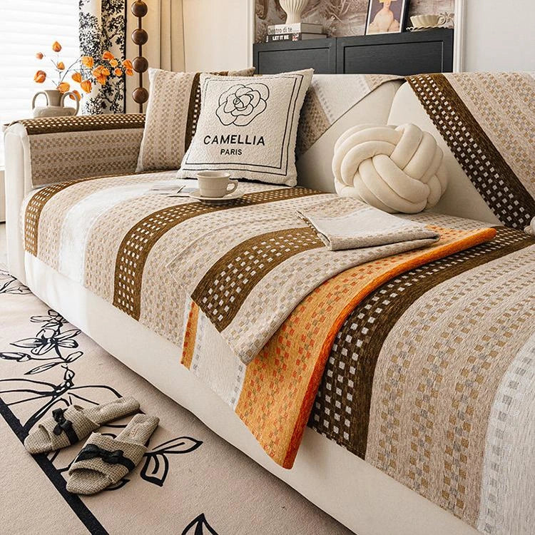 Chenille couch cover product view 1 Main image