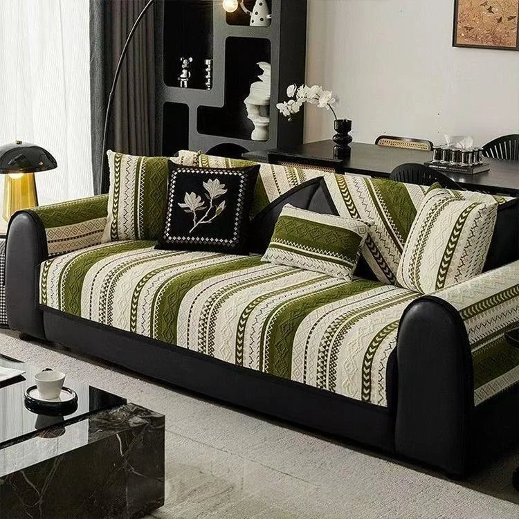 Chenille Non-Slip Sectional Couch Cover for Pets gsft-9041 Secondary image