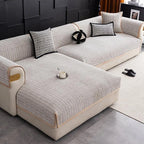 Brown Chenille couch cover variant