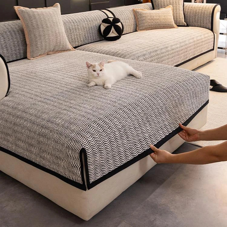 Chenille couch cover product view 1 Main image