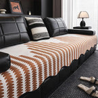 Orange Chenille couch cover variant