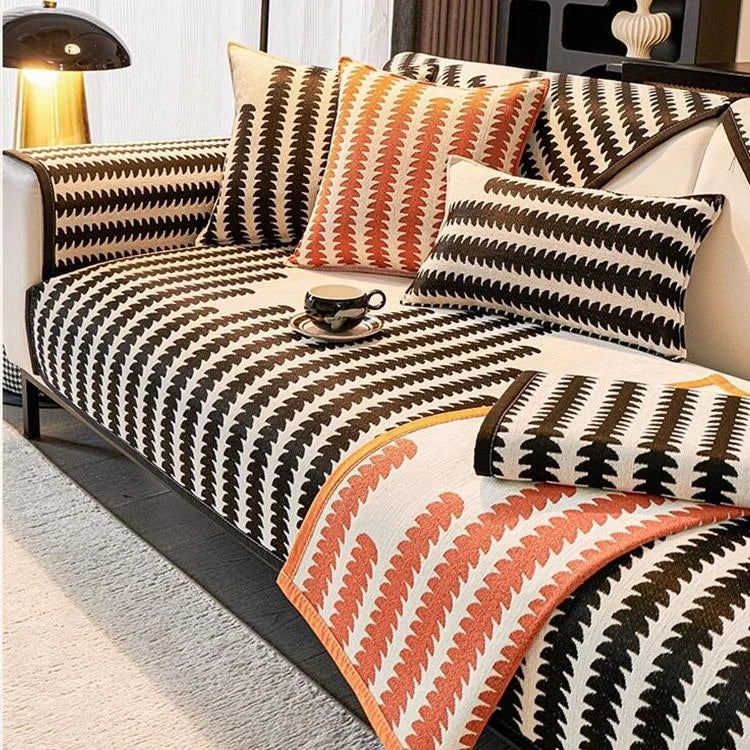 Chenille couch cover product view 5