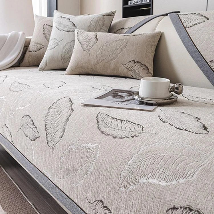 Brown Chenille couch cover variant