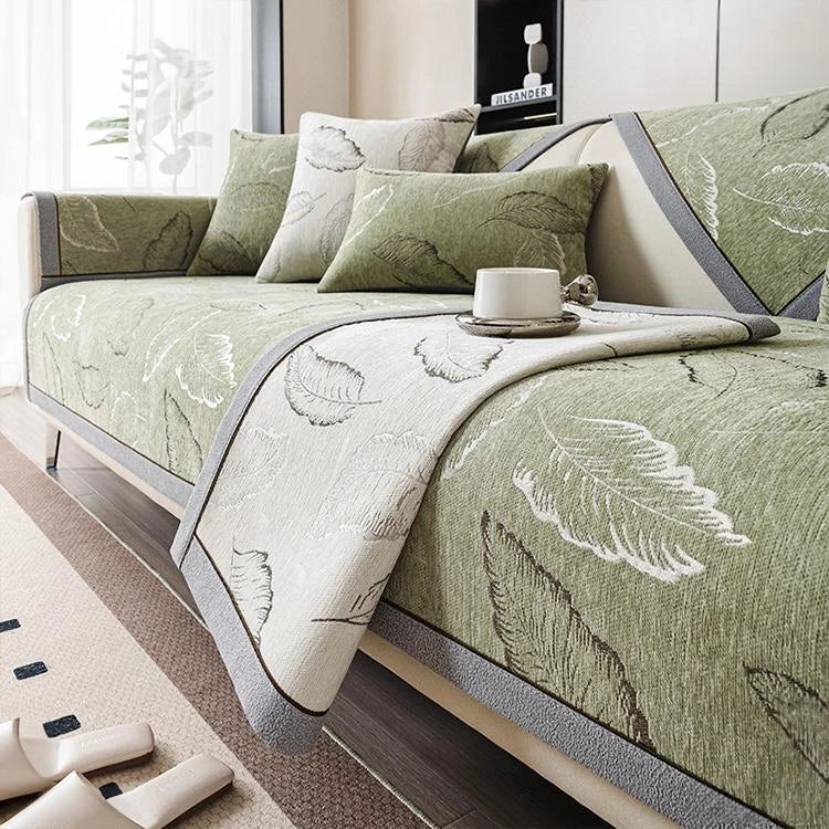 Chenille couch cover product view 1