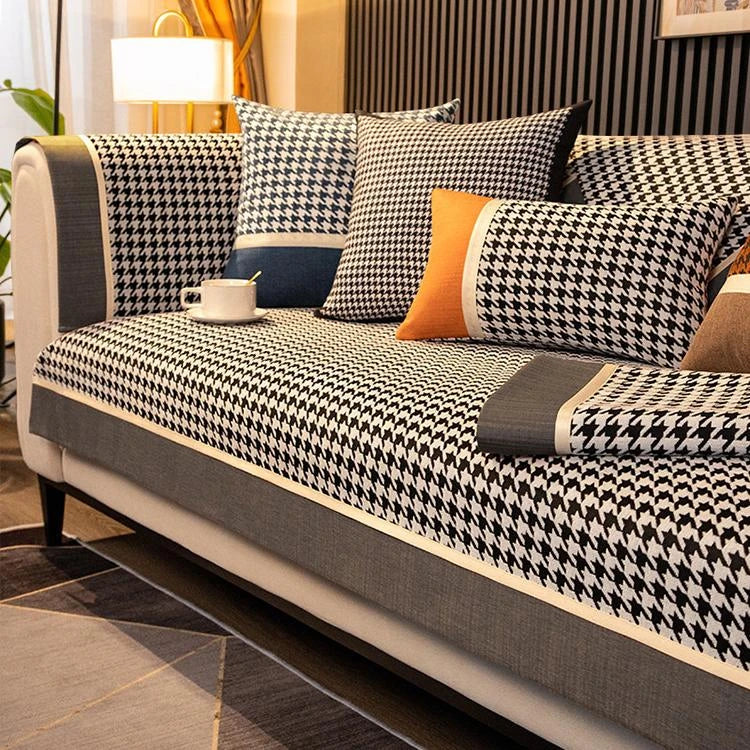 Gray Chenille couch cover variant