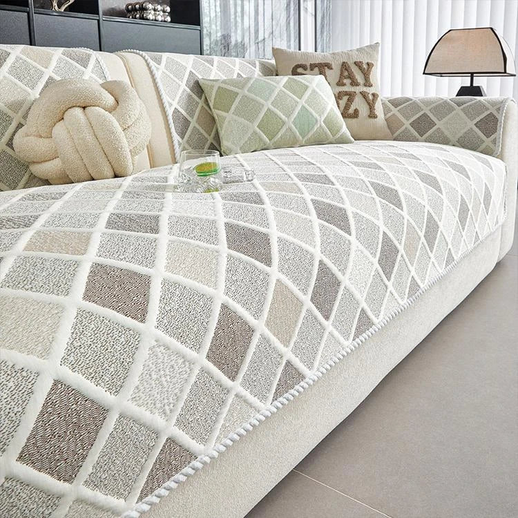 Brown Ice Silk couch cover variant