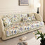 Green floral ice silk couch cover color and pattern