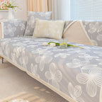 Fresh Floral Ice Silk Cooling Couch Cover delivers silky cool touch for summer gsft-9050