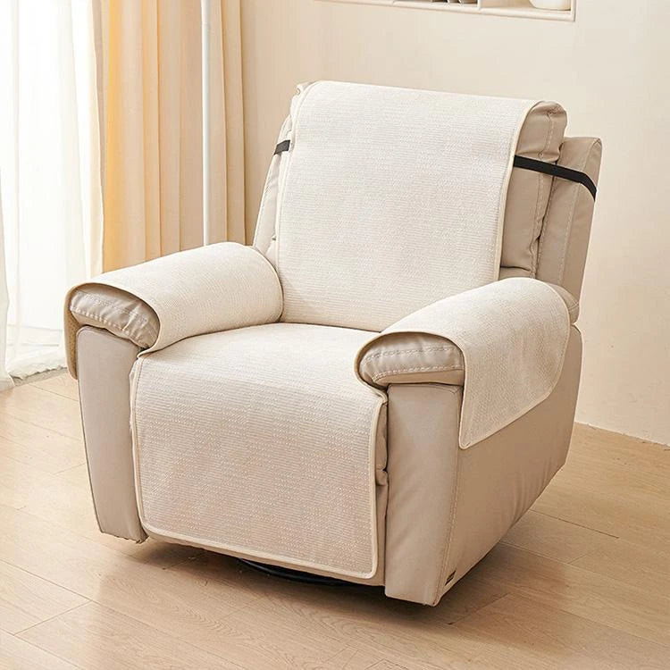 Beige Chenille couch cover variant