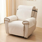 Beige Chenille couch cover variant