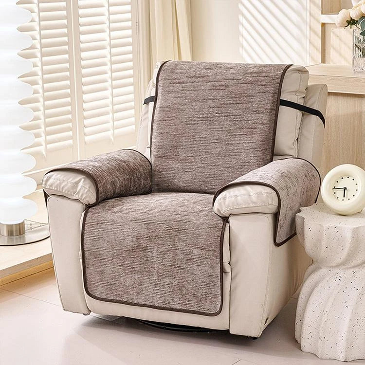 Brown Chenille couch cover variant