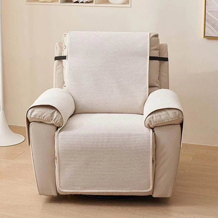 Beige Chenille couch cover variant