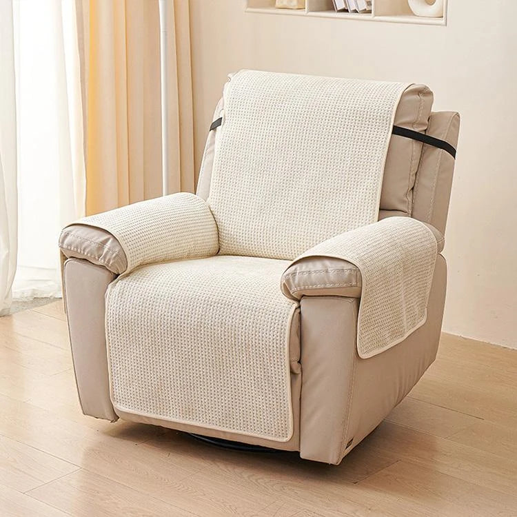 Beige Chenille couch cover variant