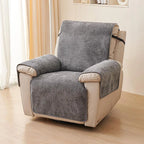 Dark gray Chenille couch cover variant