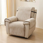 Khaki Chenille couch cover variant