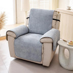 Fog blue Chenille couch cover variant
