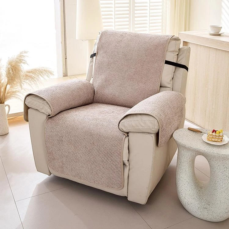Khaki Chenille couch cover variant