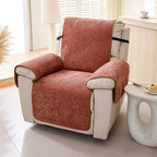 Orange Chenille couch cover variant