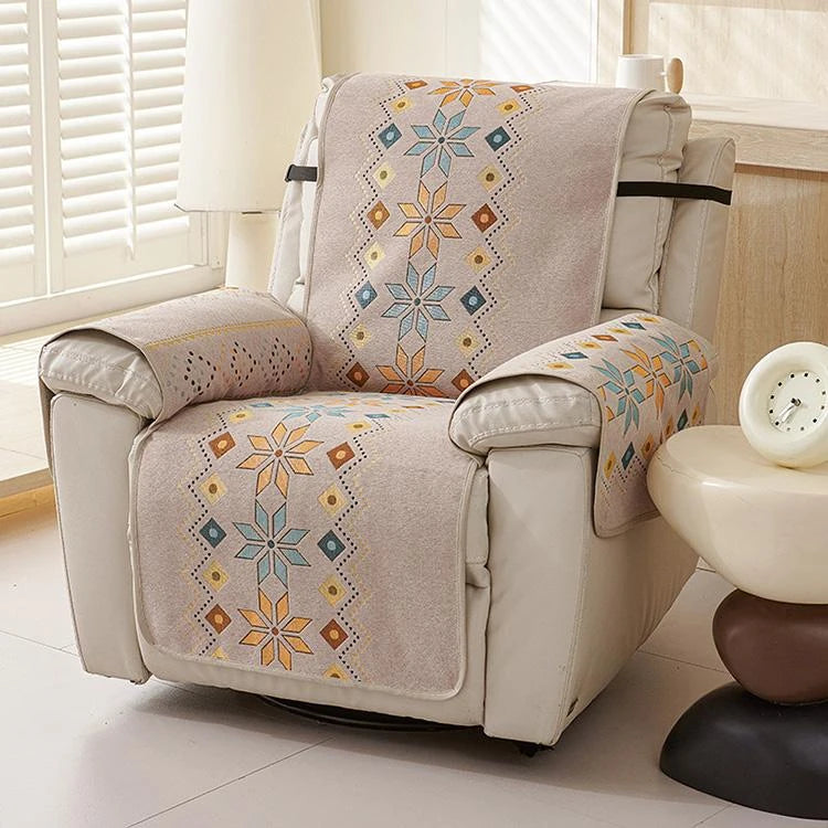 Brown Chenille couch cover variant