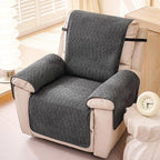 Dark gray Chenille couch cover variant