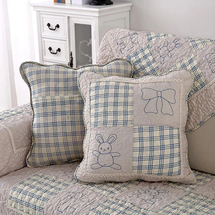 Cotton couch cover product view 2