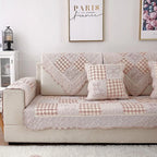 Cotton couch cover product view 3
