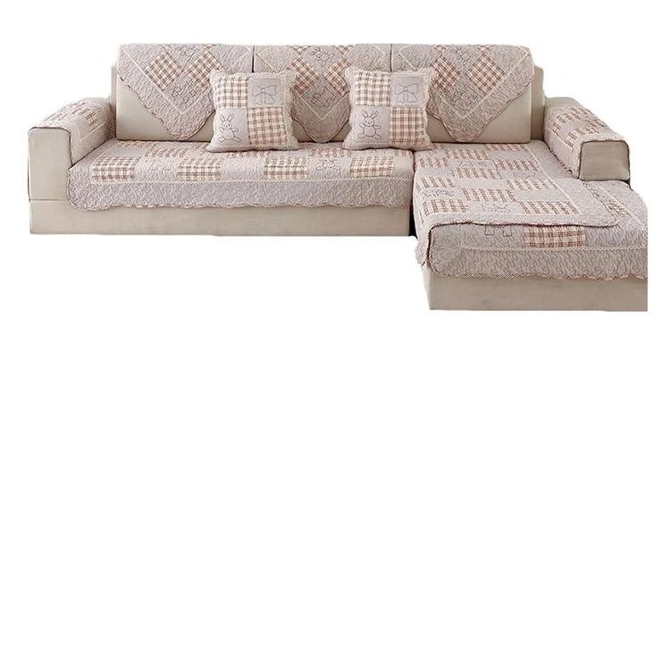 Cotton couch cover product view 5