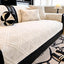 Beige Chenille couch cover variant