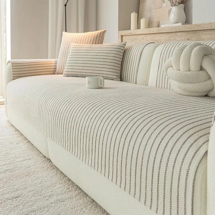 Brown Chenille couch cover variant