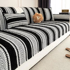 Black Chenille couch cover variant