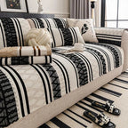 Black Chenille couch cover variant