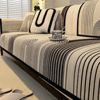 Black Chenille couch cover variant