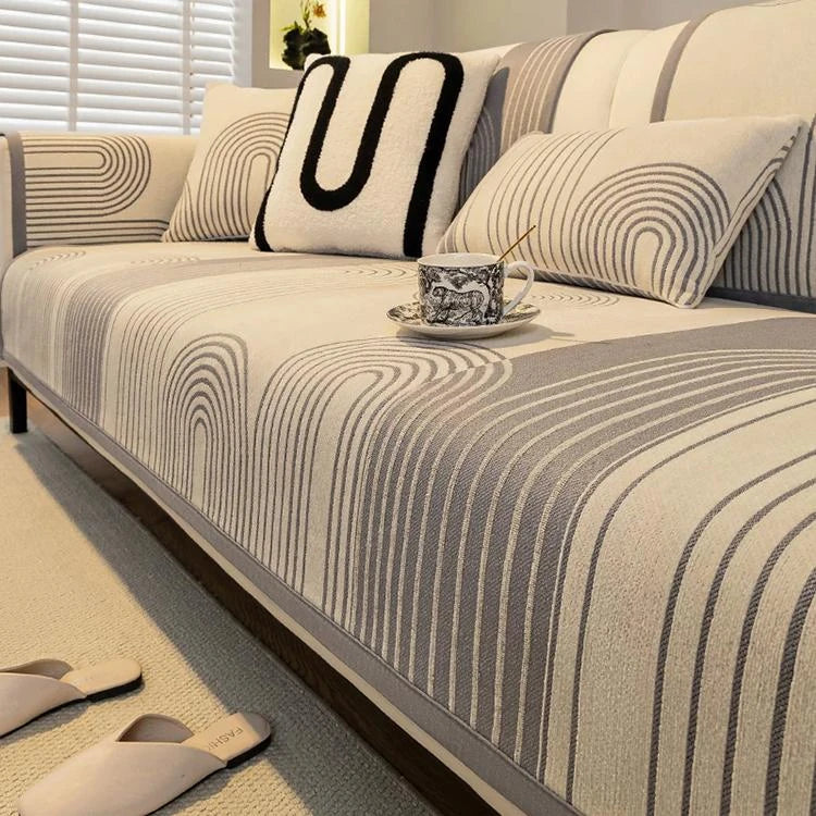Chenille couch cover product view 1