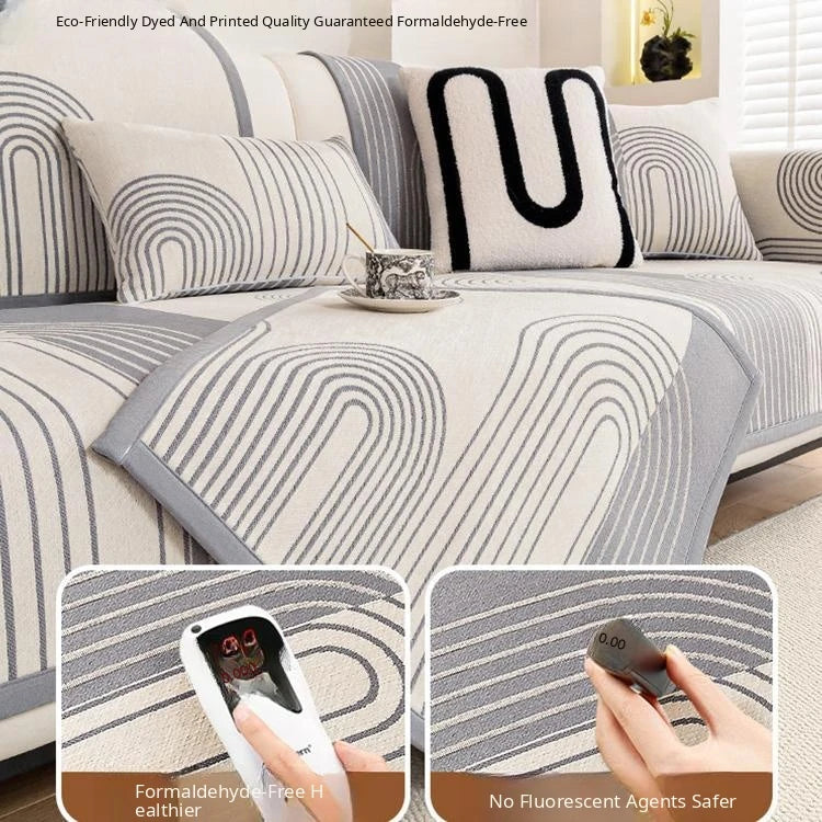 Chenille couch cover product view 5