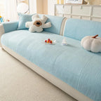 Light blue Cotton couch cover variant
