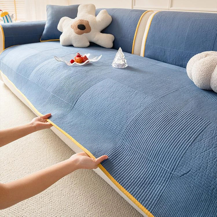 Cotton couch cover product view 3