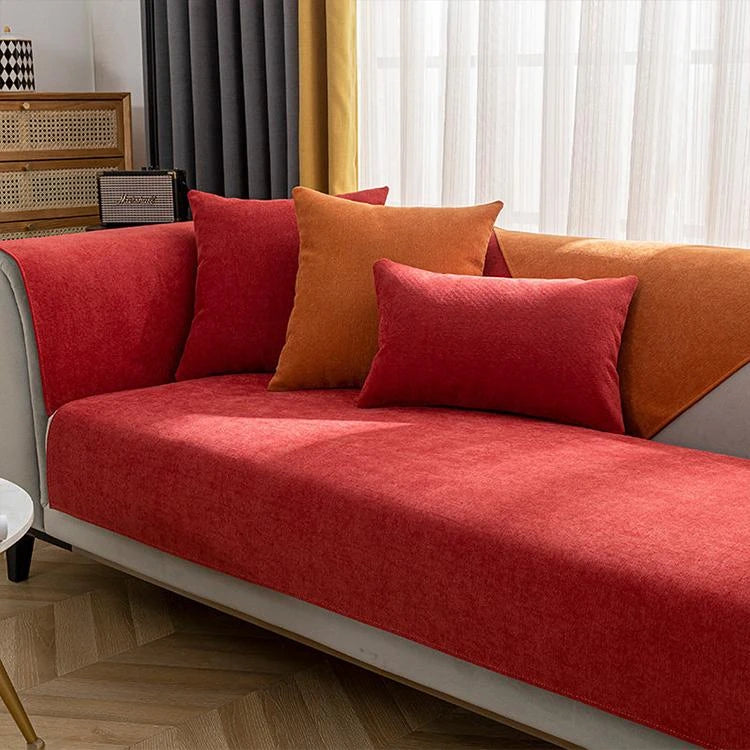 Chenille couch cover product view 2
