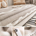 Brown Faux Fur couch cover variant