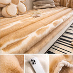 Orange Faux Fur couch cover variant