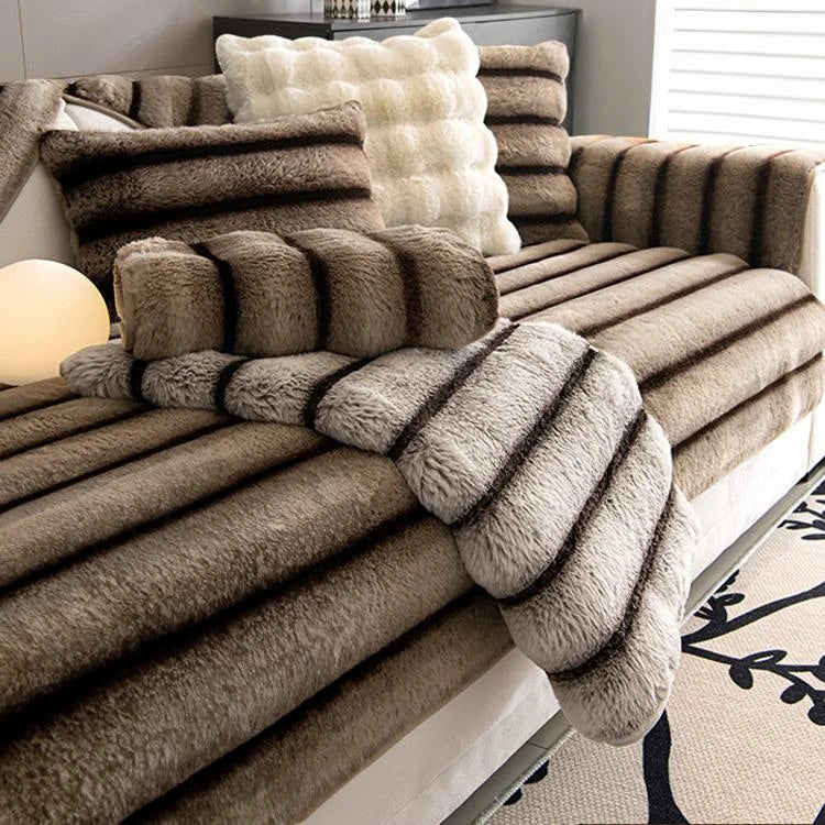 Faux Fur couch cover product view 1