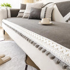 Chenille couch cover product view 1
