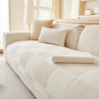Beige Fleece couch cover variant