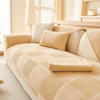 Khaki Fleece couch cover variant