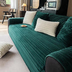 Green Fleece couch cover variant