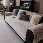 Khaki Fleece couch cover variant