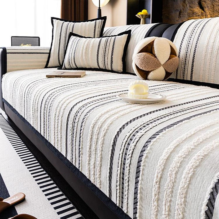 Gray Chenille couch cover variant